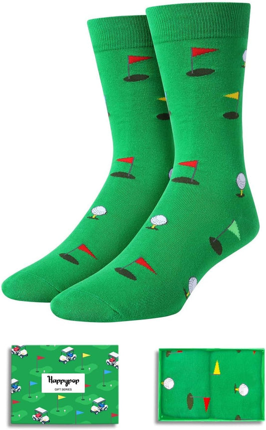 Funny Gifts for Men Women - Fishing Golf Lawyer Republican Optometry Gifts, Fishing Golfing Socks