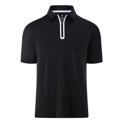 Men's Short-sleeved Zipper For Golf