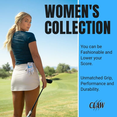 Claw Golf Gloves for Women | Flex-Mesh Design for Cool Ventilation | Lasts 3-5 Times Longer than Leather | Silicone-Web Coating for Maximum Grip | 100% Machine-Washable