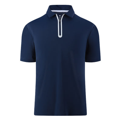 Men's Short-sleeved Zipper For Golf