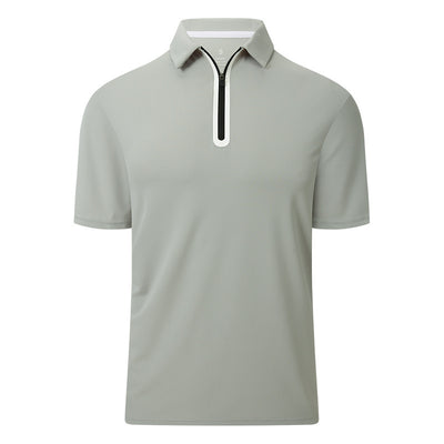 Men's Short-sleeved Zipper For Golf