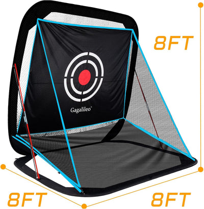 Golf Net,Golf Driving Range,Golf Hitting Net,Golf Net for Backyard,Golf Driving Range,Golf Hitting Nets with Target and Carry Bag,10X8X3Ft