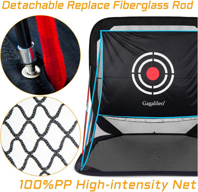 Golf Net,Golf Driving Range,Golf Hitting Net,Golf Net for Backyard,Golf Driving Range,Golf Hitting Nets with Target and Carry Bag,10X8X3Ft