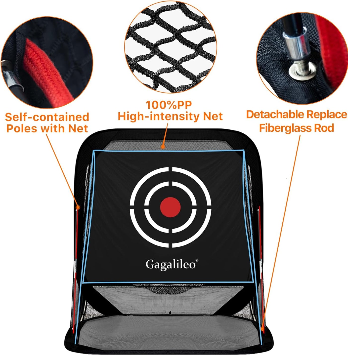 Golf Net,Golf Driving Range,Golf Hitting Net,Golf Net for Backyard,Golf Driving Range,Golf Hitting Nets with Target and Carry Bag,10X8X3Ft