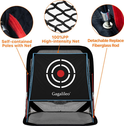 Golf Net,Golf Driving Range,Golf Hitting Net,Golf Net for Backyard,Golf Driving Range,Golf Hitting Nets with Target and Carry Bag,10X8X3Ft