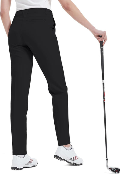 Women'S Golf Pants Stretch Straight Lightweight Breathable Twill Work Chino Ladies Pants