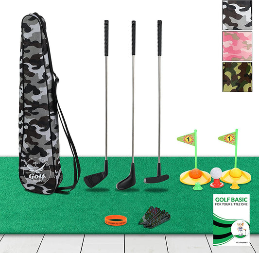 (Lab Tested) - Premium Kids Golf Clubs 3-5 Set Toy Toddler Toys for Mini Baby Plastic Play Age 3 4 5 6
