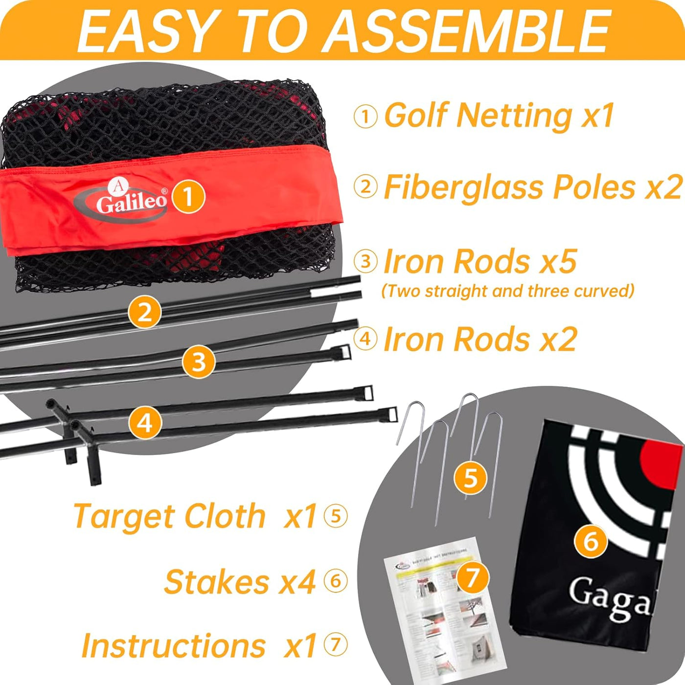 Golf Practice Net 9X9Feet Golf Hitting Nets Driving Range Indoor Outdoor Golf Training Aids with Target Carry Bag