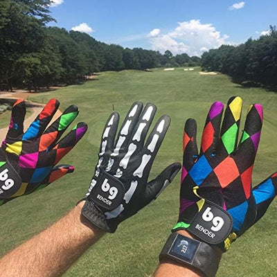 Bender - Mens Golf Glove, Durable Spandex Golf Gloves, Unique Golf Gloves