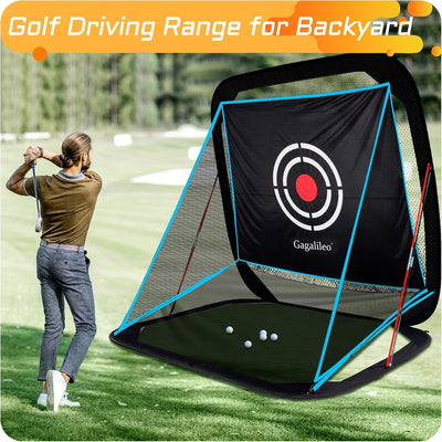 Golf Net,Golf Driving Range,Golf Hitting Net,Golf Net for Backyard,Golf Driving Range,Golf Hitting Nets with Target and Carry Bag,10X8X3Ft